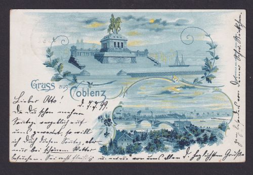 Ansichtskarte Coblenz Rheinland Pfalz n. Moselweiß