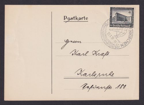 Garmisch Partenkirchen Bayern Deutsches Reich Karte Sport Wettkampf SST
