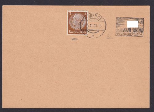 Wien Österreich Ostmark Deutsches Reich Karte SST Ein Jahr Großdeutschland