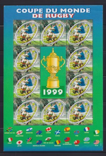 Frankreich Sport Rugby Weltmeisterschaft 3421 Kleinbogen postfrisch MNH