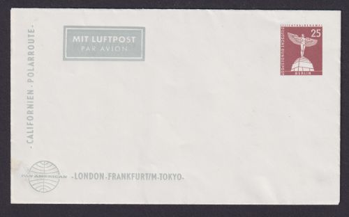 Flugpost Brief Air Mail Berlin Privatganzsache Bauwerke Pan Amerika London