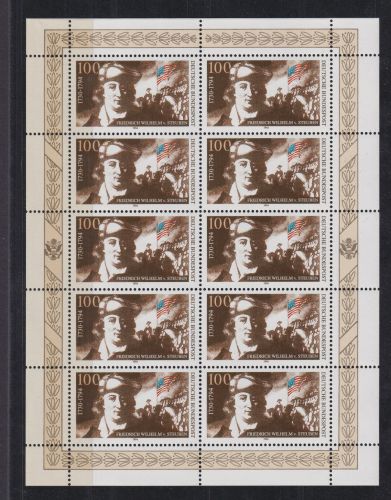 Bund 1766 Kleinbogen Zehnerbogen Von Steuben Luxus postfrisch MNH Kat. 16,00