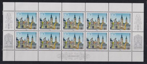 Bund 1772 Kleinbogen Zehnerbogen 1000 Jahre Gera Luxus postfrisch Kat. 16,00