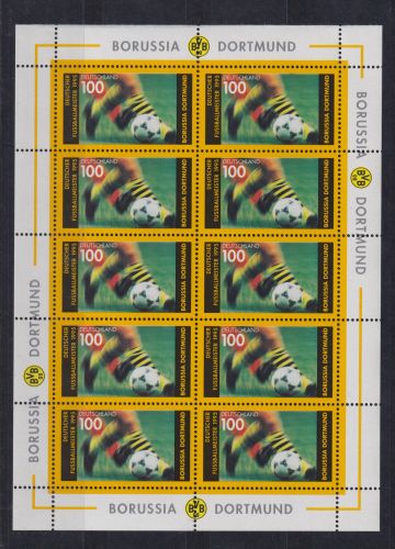 Bund Kleinbogen Zehnerbogen 1833 Fußball Borussia postfrisch MNH Kat 18,00
