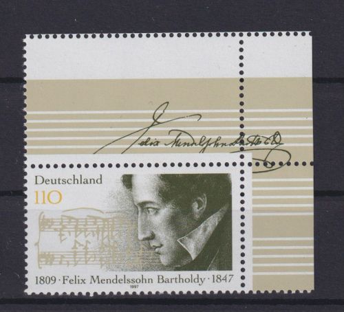 Abart Bund 1953 L Mendelssohn Bartholdy Musik Komponist Luxus postfrisch MNH