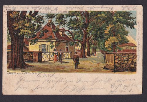 Litho Ansichtskarte Bahnpost Hannover n. Bebra Göttingen Niedersachsen Bismarcks