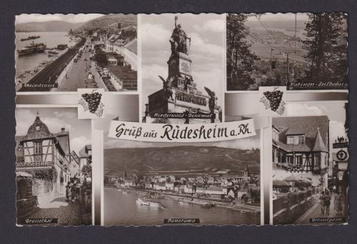 Ansichtskarte Rüdesheim Rhein Hessen n. Schortens Niedersachsen