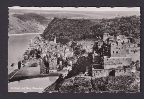 Ansichtskarte St. Goar Rhein Rheinland Pfalz Burg Rheinfels