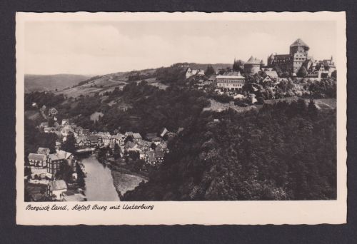 Ansichtskarte Burg Solingen NRW Schloss Burg Unterburg n. Bielefeld