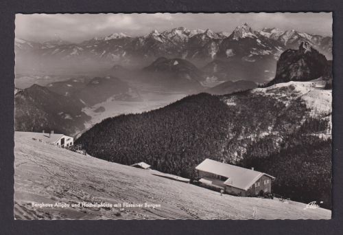Ansichtskarte Pfronten Allgäu Bayern Berghaus Hochalphütte Füssener Berge