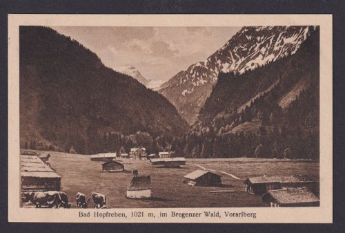 Ansichtskarte Bad Hopfreben Österreich Bregenzer Wald Voralberg Ort Gebirge