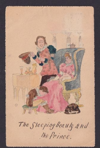 Deutsches Reich Fahnenstempel Hamburg D.R. auf Tucks Künstler Ansichtskarte hand