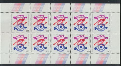 Bund Kleinbogen Zehnerbogen 1789 Freiheit Meinungsäußerung postfrisch MNH Kat 14