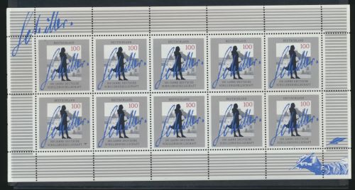 Bund Kleinbogen Zehnerbogen 1792 Schillergesellschaft postfrisch MNH Kat 13,00
