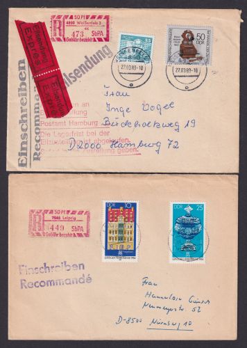 DDR Briefe Sammlung Nettes Lot 32 Belege u.a. Zusammendrucken Festpreis 50,00