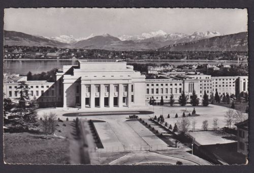Ansichtskarte Geneve Genf Schweiz Le Palais des Nation n. Menziken