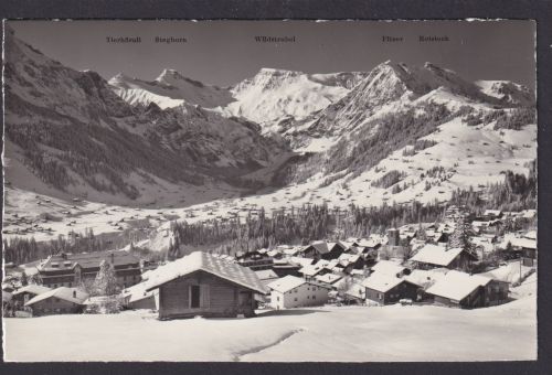Ansichtskarte Adelboden Schweiz Berner Oberland Gebirge Winterlandschaft