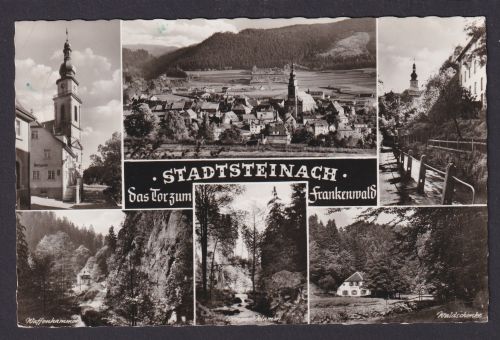 Ansichtskarte Stadtsteinach Bayern Frankenwald Steinachklamm Waldschenke n.