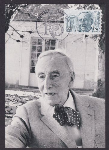 Briefmarken Frankreich 2336 Robert Drebe Kinderarzt Medizin Maximumkarte