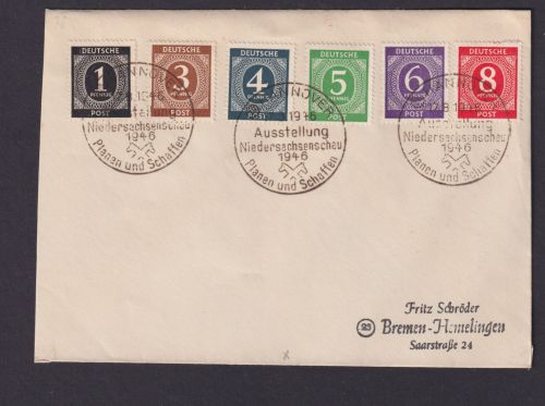 Motiv Pferde Briefmarken All. Besetzung Gemeinschaft SST Hannover Ausstellung