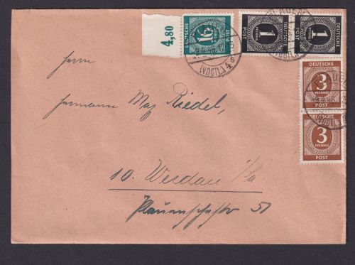 Briefmarken All. Besetzung Gemeinschaft MIF Plauen Werdau