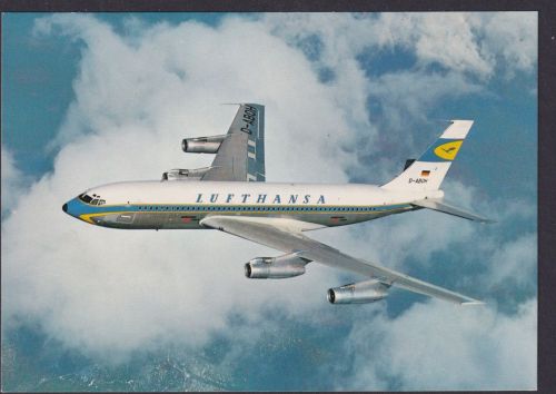 Flugpost Ansichtskarte Lufthansa Boing 720 B Flugzeug