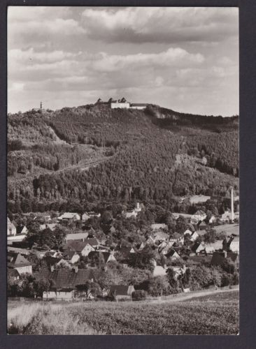 Ansichtskarte Augustusburg Sachsen Erzgebirge Totalansicht Berge