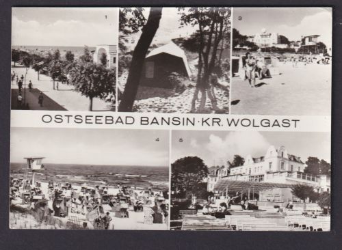 Ansichtskarte Bansin Mecklenburg Vorpommern Kreis Wolgast Ostsee n. Halle Saale