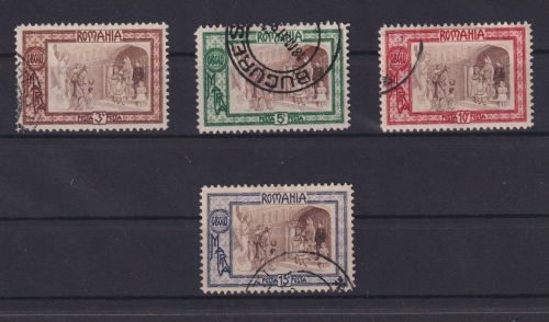 Briefmarken Rumänien 208-211 Amenpflege sauber gestempelt Kat. 8,00