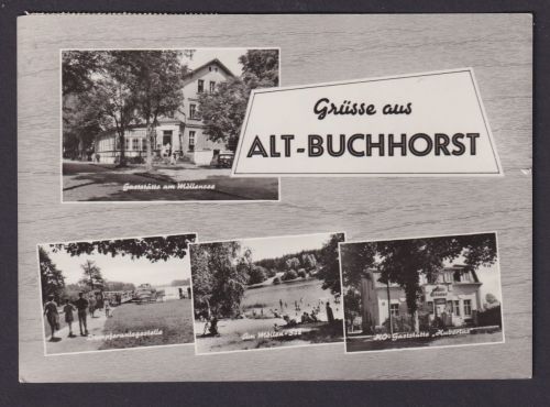 Ansichtskarte Alt Buchhorst Brandenburg Gastronomie Gaststätte Am Möllensee