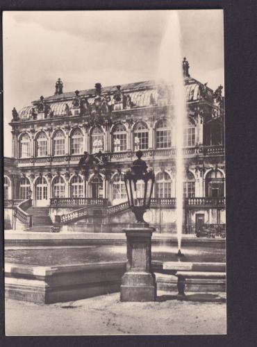 Ansichtskarte Dresden Zwinger Springbrunnen