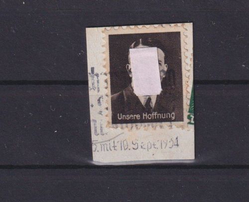 Deutsches Reich sehr seltene Vignette 3. Reich Propaganda ....unsere Hoffnung