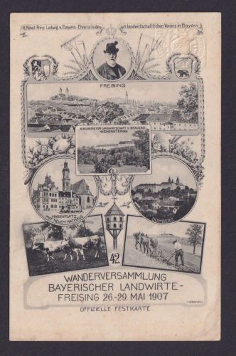Briefmarken Bayern Privatganzsache PP 15 C 133 01 Freising 42. Wanderversammlung