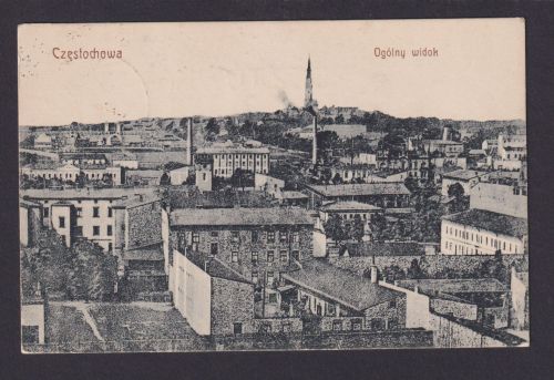 Besetzung Polen Generalgouvernement Ansichtskarte Czestochowa Schlesien Dresden