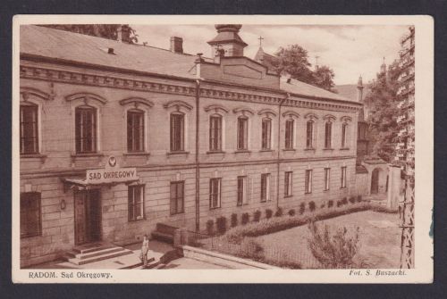 Besetzung Polen Generalgouvernement Feldpost Ansichtskarte Radom Sad Okregowy
