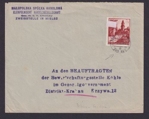 Bahnpost Besetzung Polen Generalgouvernement Bahnpost Debica Random Zug 561