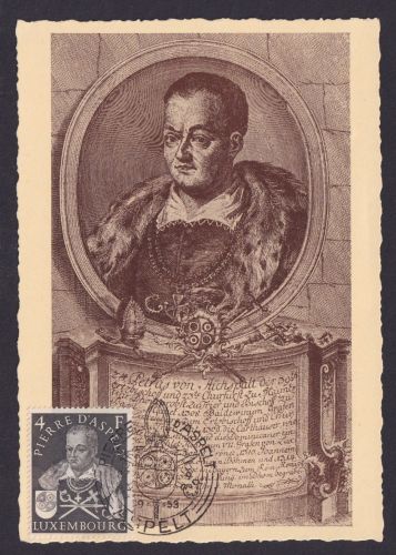 Luxemburg 516 Peter von Aspelt Bischof Erzbischof Mainz selt. Maximum Karte