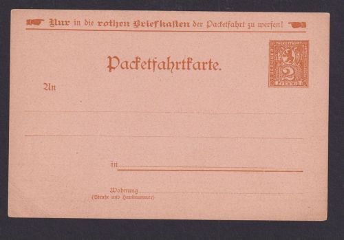 Berlin Stadtpost Privatpost Ganzsache 2 Pfg. Berliner Bär