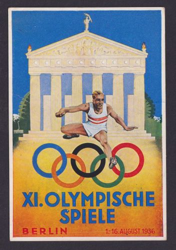 Berlin Ansichtskarte Deutsches Reich Sport Anlass XI. Olympische Spiele 1936