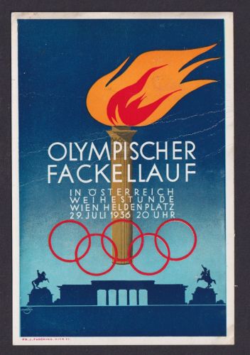 Ansichtskarte Deutsches Reich Sport Anlass XI. Olympische Spiele 1936
