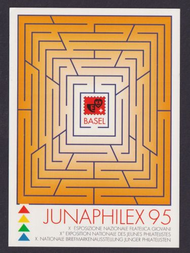 Basel Schweiz Postkarte Ganzsache Philatelie Anlass Nationale Briefmarken