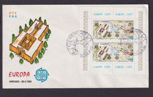 Ankara Türkei Brief Einzelfrankatur Block Europa Cept 26.4.1982