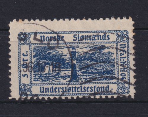 Norwegen Norske Sjömands 5 Öre Understöttelsesfond gestempelt