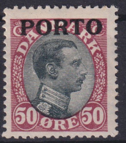 Dänemark Portomarke 7 sauber postfrisch mit Falz Ausgabe 1921