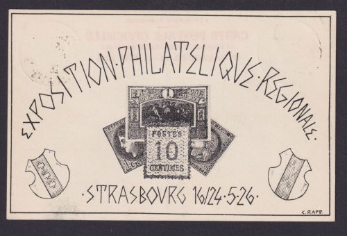 Frankreich Künstler Privatganzsache Philatelie Straßburg Exposition Philatelique