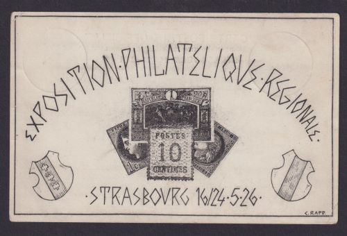 Frankreich Künstler Privatganzsache Philatelie Straßburg Exposition Philatelique