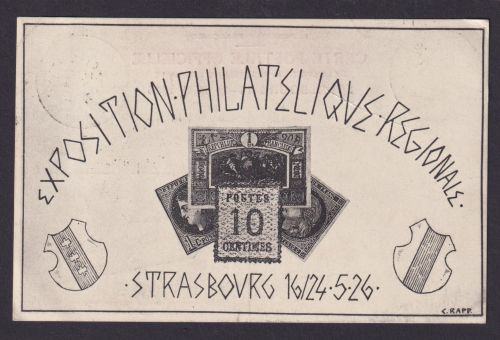 Frankreich Künstler Privatganzsache Philatelie Straßburg Exposition Philatelique