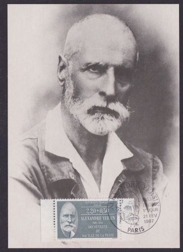 Briefmarken Frankreich 2596 Alexandre Yersin Bakteriologe Medizin Maximumkarte