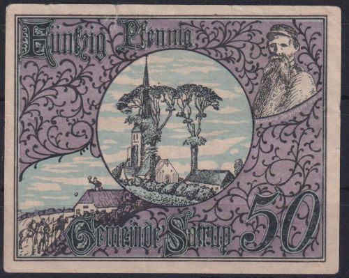 Geldscheine Banknoten Notgeld Satrup Gra 1168.2