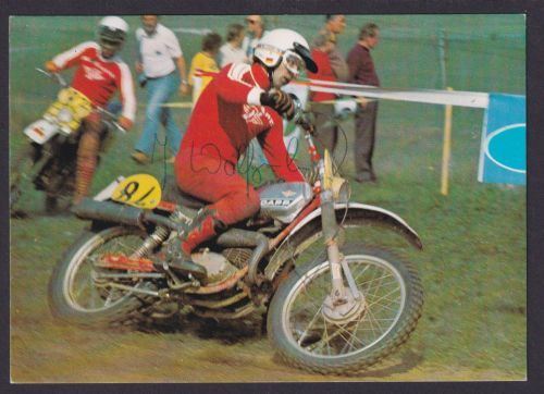 Autograph Autogramm Sport Motorrad Reklame Zündapp Josef Wolfgruber Weltmeister